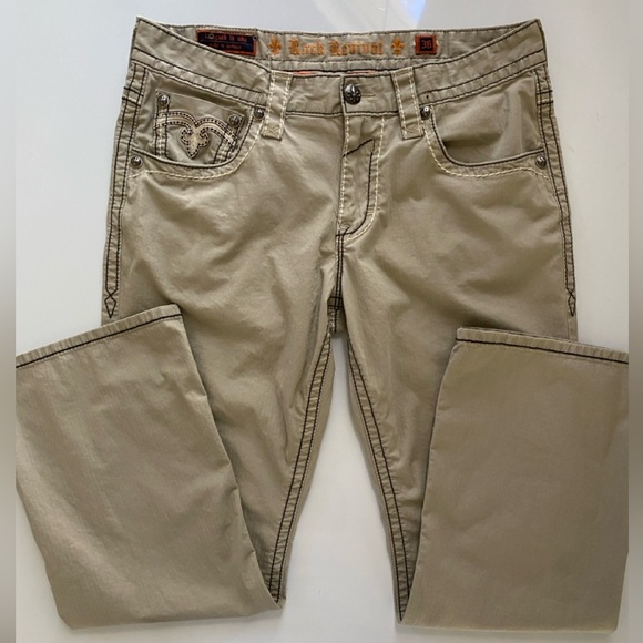 Rock Revival Modolo Khaki Jeans - Picture 2 of 12